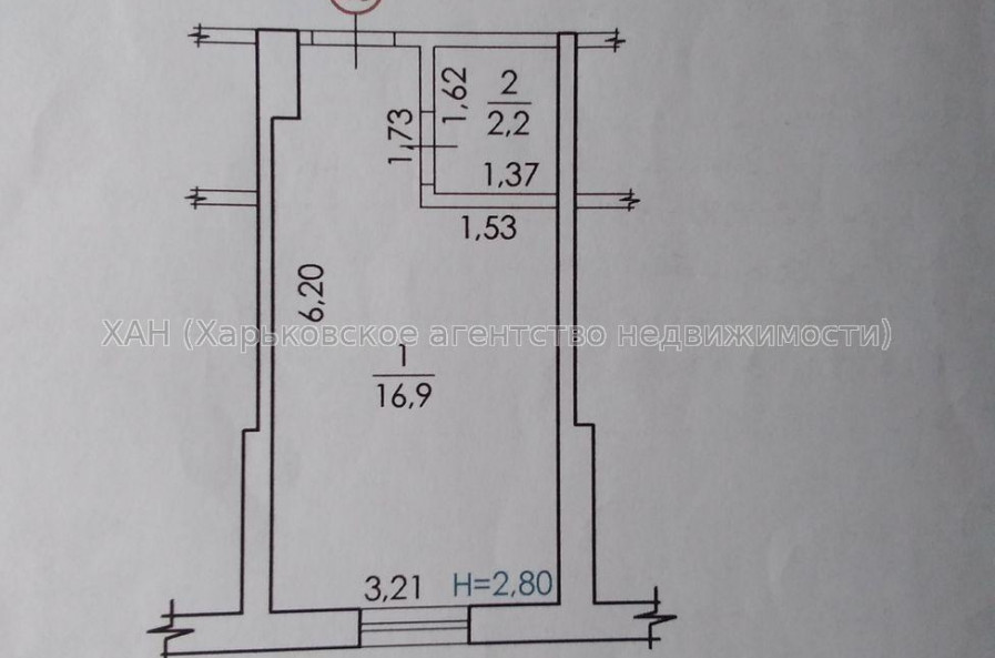 Продам квартиру, Полевая ул., Слободской район , 1 кім., 17 м², капитальный ремонт 