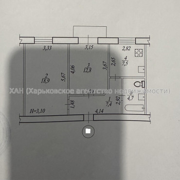 Продам квартиру, Москалёвская ул. , 2  ком., 52 м², евроремонт 