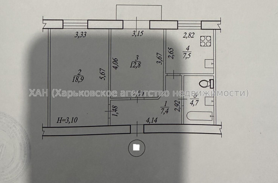 Продам квартиру, Москалёвская ул. , 2  ком., 52 м², евроремонт 