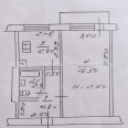 Продам квартиру, Деревянко Алексея ул. , 1  ком., 31 м², советский ремонт 