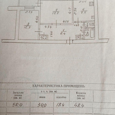 Продам квартиру, Клочковская ул. , 2 кім., 50 м², косметический ремонт 
