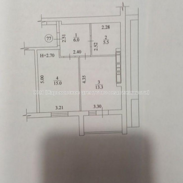 Продам квартиру, Шевченковский пер. , 1  ком., 42 м², без внутренних работ 