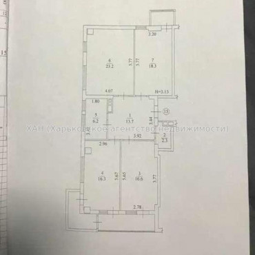 Продам квартиру, Клочковская ул. , 3 кім., 105 м², без ремонта 