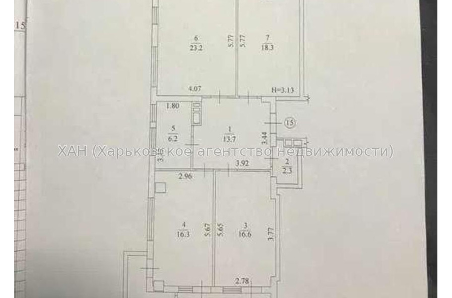 Продам квартиру, Клочковская ул. , 3 кім., 105 м², без ремонта 