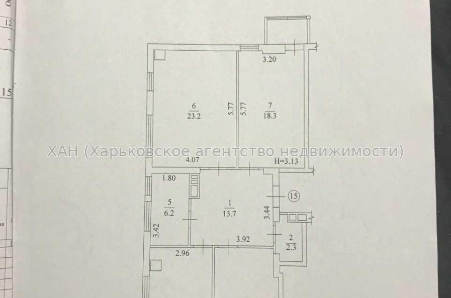 Продам квартиру, Клочковская ул. , 3 кім., 105 м², без ремонта 