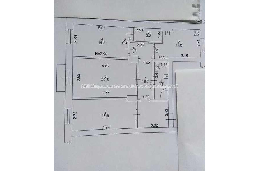 Продам квартиру, Мира ул. , 3 кім., 87 м², капитальный ремонт 