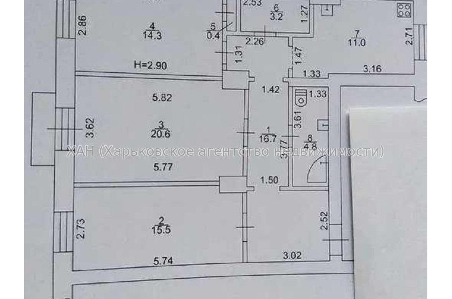 Продам квартиру, Мира ул. , 3 кім., 87 м², капитальный ремонт 