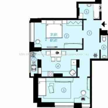 Продам квартиру, Гвардейцев Широнинцев ул. , 2  ком., 62 м², без внутренних работ 