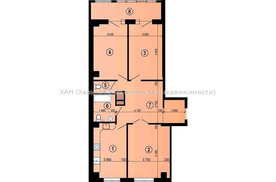 Продам квартиру, Гвардейцев Широнинцев ул. , 3 кім., 90 м², без внутренних работ 