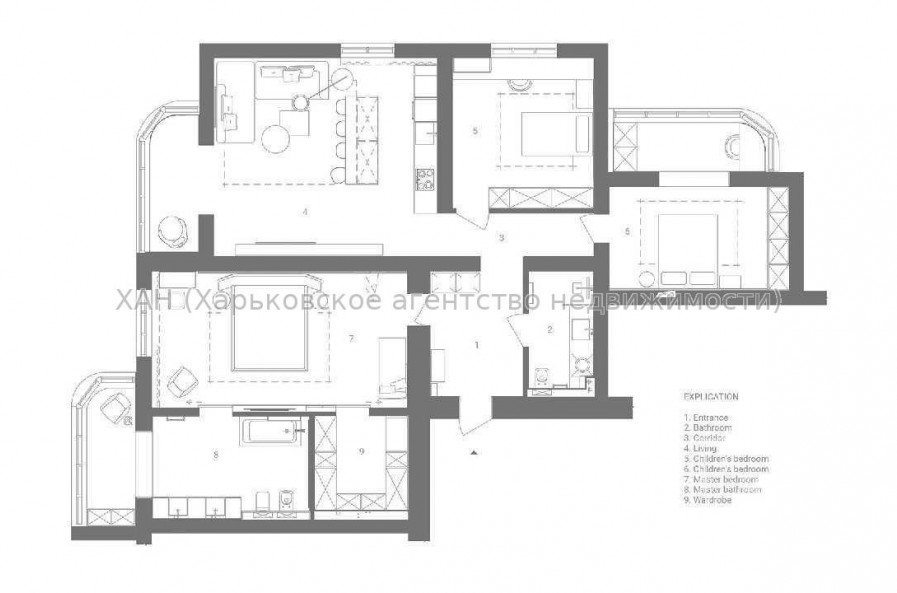 Продам квартиру, Яны Червоной ул. , 4 кім., 150 м², авторский дизайн 