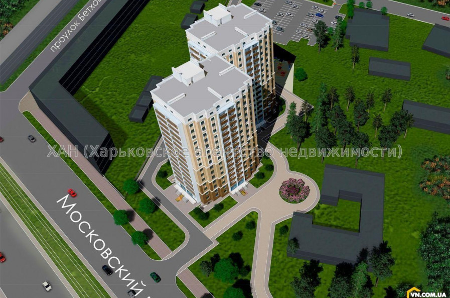 Продам квартиру, Героев Харькова просп. , 1  ком., 49 м², без внутренних работ 