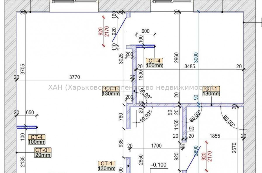 Продам квартиру, Героев Харькова просп. , 1  ком., 49 м², без внутренних работ 