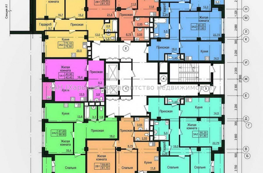 Продам квартиру, Льва Ландау просп. , 2  ком., 75 м², без внутренних работ 