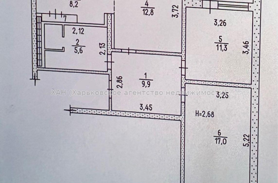 Продам квартиру, Клочковская ул. , 3  ком., 70 м², без ремонта 