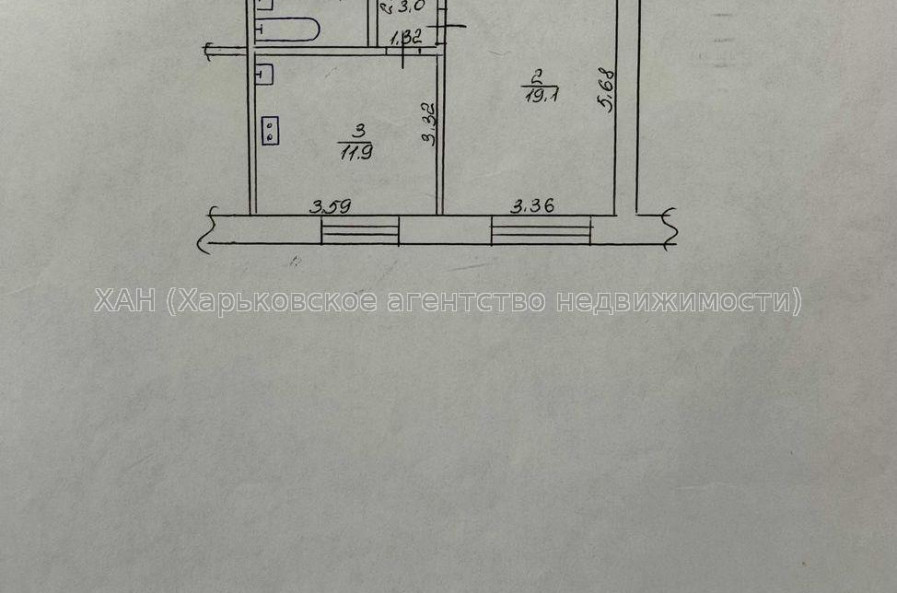 Продам квартиру, Батицкого ул. , 1 кім., 39.40 м², частичный ремонт 