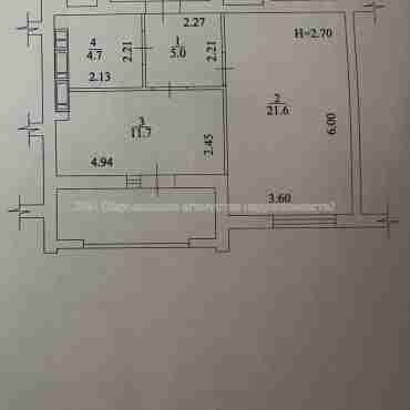 Продам квартиру, Полтавский Шлях ул. , 1  ком., 47 м², без внутренних работ 
