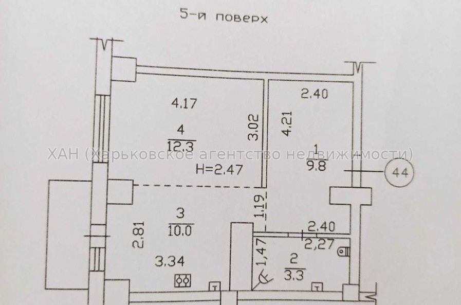 Продам квартиру, Ващенковский пер. , 1  ком., 38 м², капитальный ремонт 