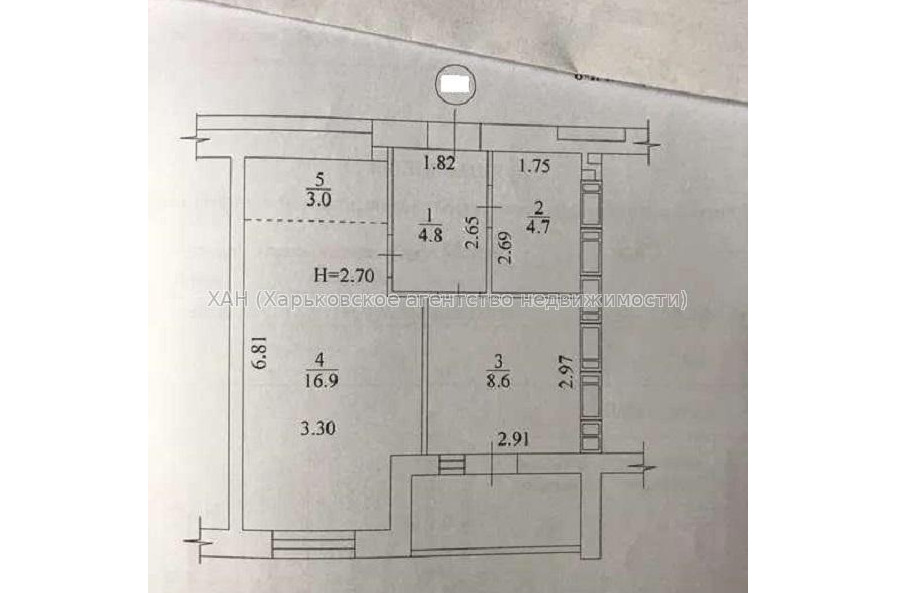 Продам квартиру, Мира ул. , 1  ком., 39 м², без внутренних работ 