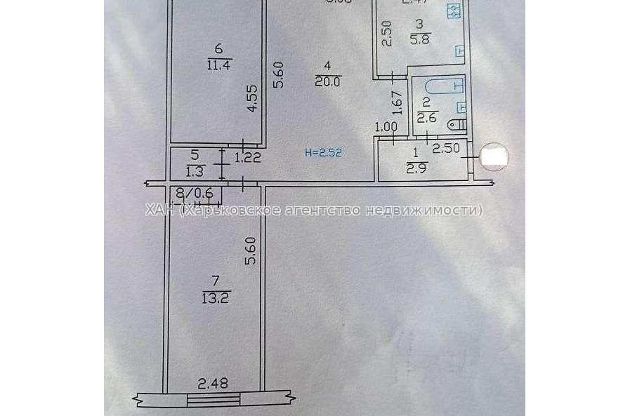 Продам квартиру, Франтишека Крала ул. , 3  ком., 58 м², советский ремонт 