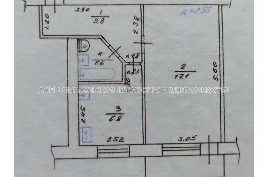 Продам квартиру, Свистуна ул. , д. 5 , 1 кім., 33 м², советский ремонт 