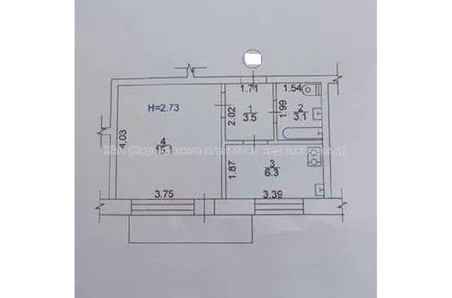 Продам квартиру, Старошишковская ул. , 1  ком., 31 м², косметический ремонт 