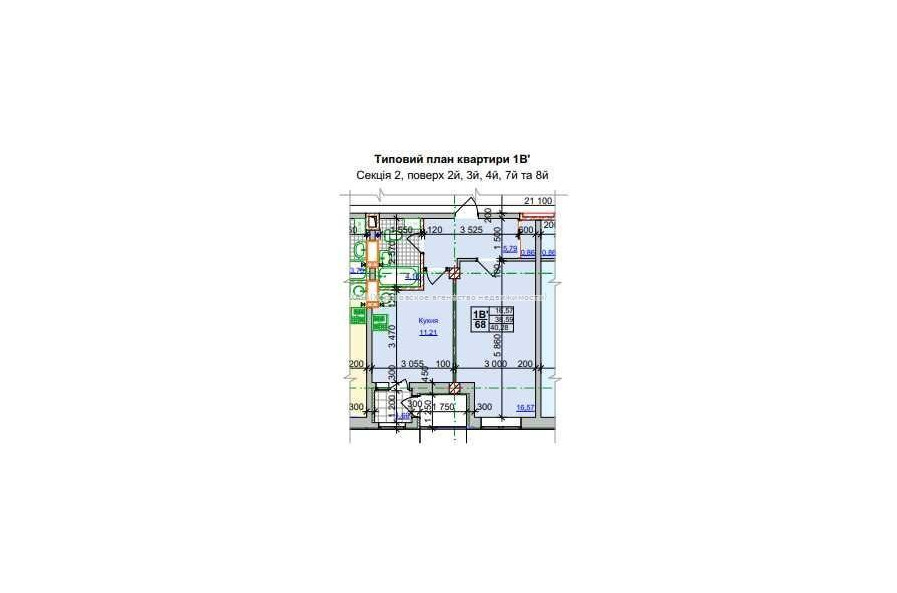 Продам квартиру, Братьев Гипиков ул. , 1 кім., 40.23 м², без внутренних работ 