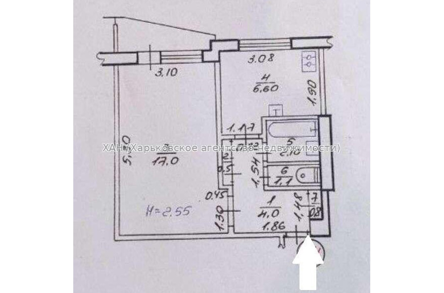 Продам квартиру, Молочная ул. , 1  ком., 32 м², косметический ремонт 