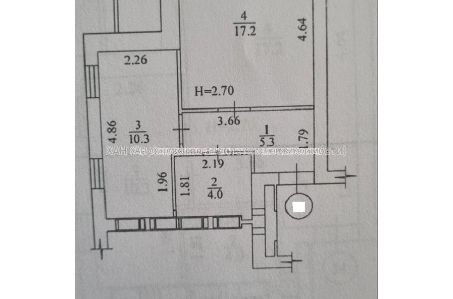 Продам квартиру, Шевченко ул. , 1 кім., 39.40 м², без внутренних работ 