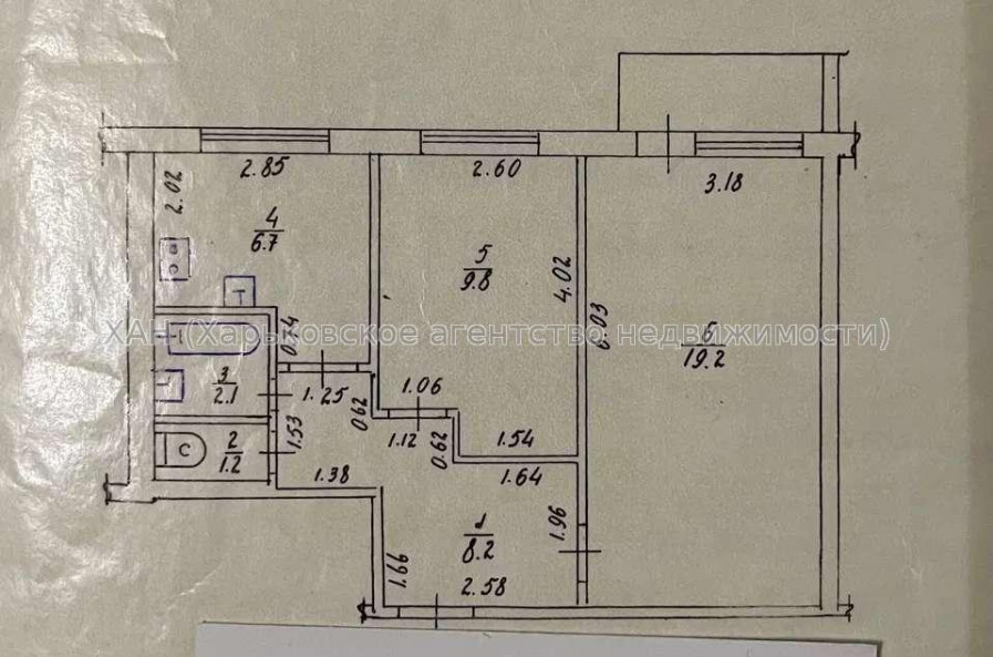 Продам квартиру, Архитекторов ул. , 2 кім., 48 м², косметический ремонт 