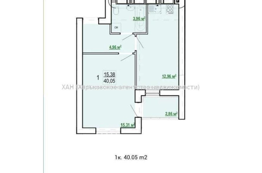 Продам квартиру, Шевченко ул. , 1  ком., 40 м², без внутренних работ 