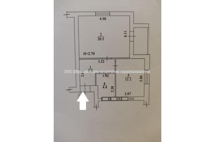 Продам квартиру, Борткевича ул. , 1  ком., 46 м², без внутренних работ 