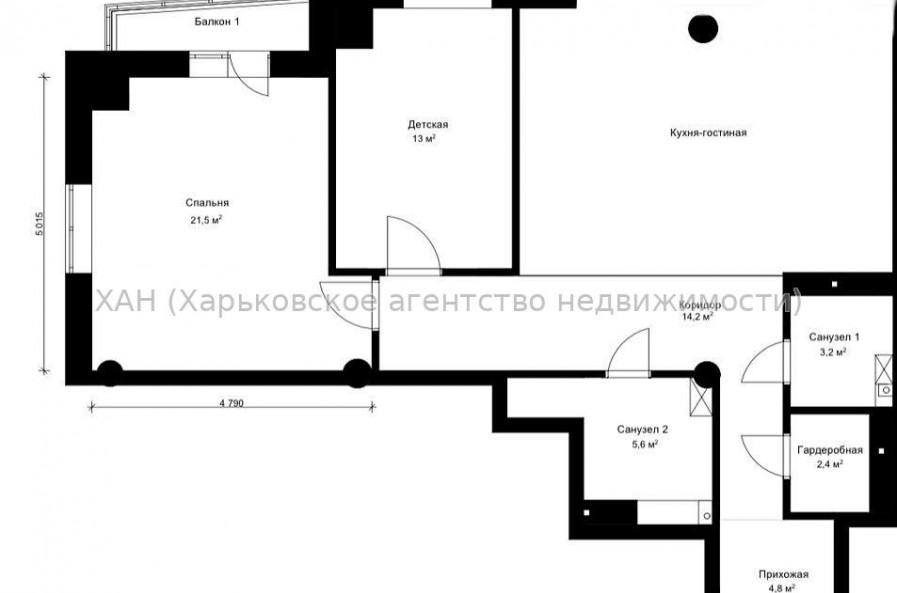 Продам квартиру, Мирослава Мисли ул. , 3  ком., 100 м², авторский дизайн 