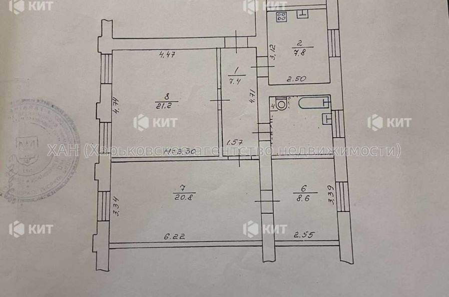 Продам квартиру, Чернышевская ул. , 3  ком., 72 м², евроремонт 