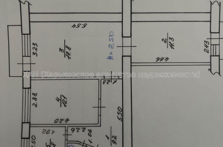 Продам квартиру, 23 Августа ул. , 3  ком., 60 м², косметический ремонт 