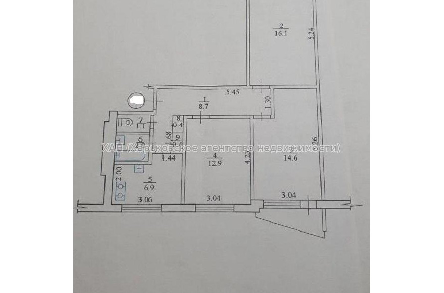 Продам квартиру, Европейская ул. , 3  ком., 64.90 м², без внутренних работ 