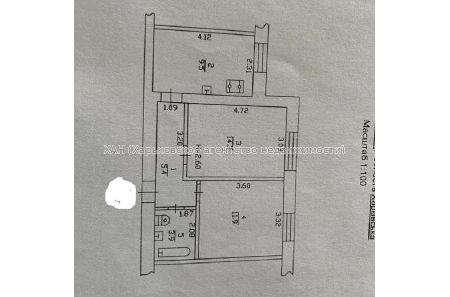 Продам квартиру, Аэрокосмический пр. , 2  ком., 50 м², советский ремонт 