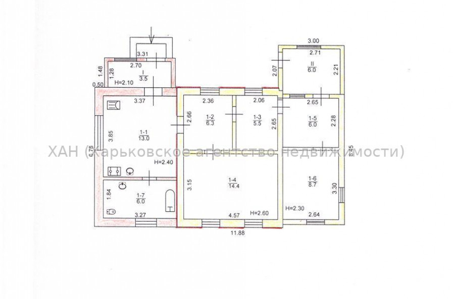 Продам будинок, 70 м², 10 соток, без внутренних работ 