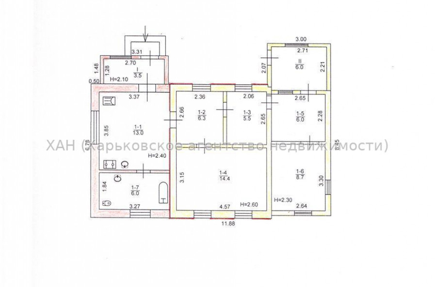 Продам дом, 70 м², 10 сот., без внутренних работ 