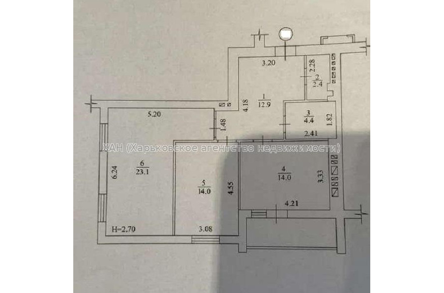 Продам квартиру, Мира ул. , 2 кім., 73 м², без внутренних работ 