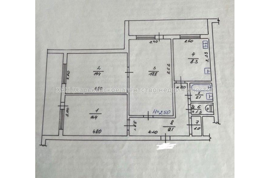 Продам квартиру, 3 кім., 76 м², капитальный ремонт 