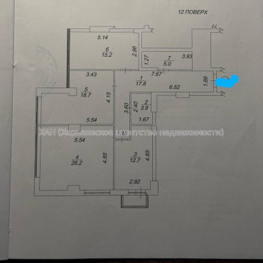 Продам квартиру, Сокольниковская ул. , 26 , 3 кім., 99.50 м², без внутренних работ 