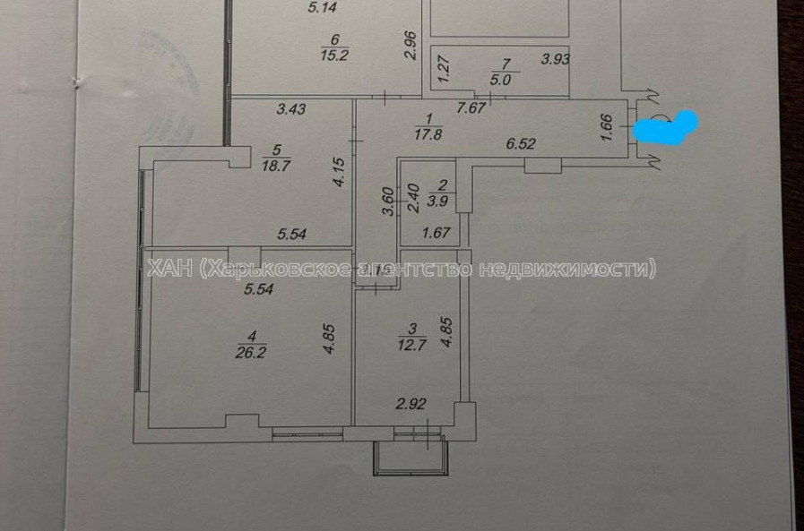 Продам квартиру, Сокольниковская ул. , 26 , 3 кім., 99.50 м², без внутренних работ 