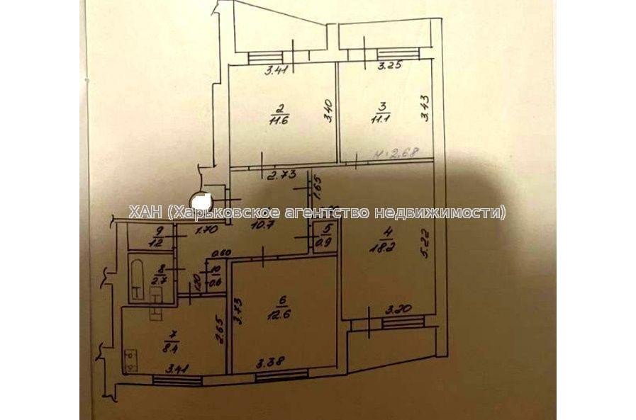 Продам квартиру, Волонтерская ул. , 4 кім., 83.90 м², без ремонта 