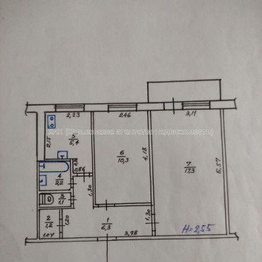 Продам квартиру, 2 кім., 45 м², советский ремонт 