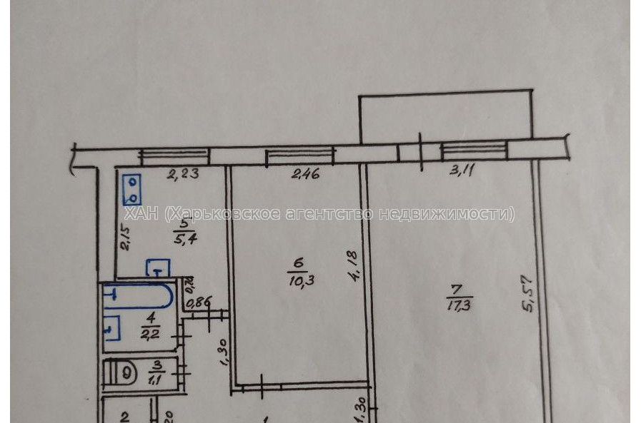 Продам квартиру, 2 кім., 45 м², советский ремонт 