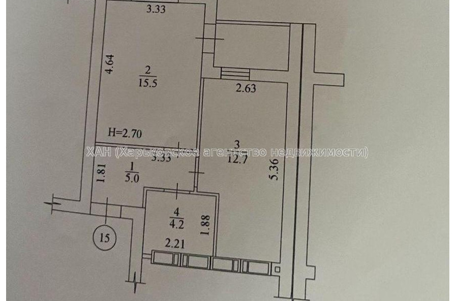 Продам квартиру, Шевченко ул. , 1  ком., 40.50 м², без внутренних работ 