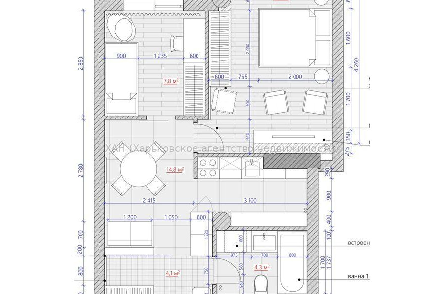 Продам квартиру, Мирослава Мисли ул. , 2  ком., 50 м², авторский дизайн 