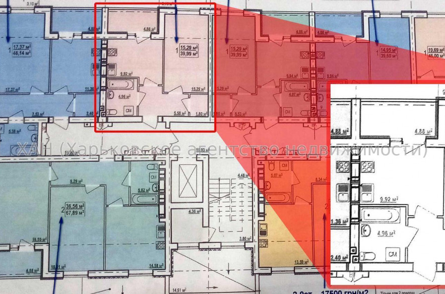 Продам квартиру, Ньютона ул. , 1 кім., 40 м², без внутренних работ 