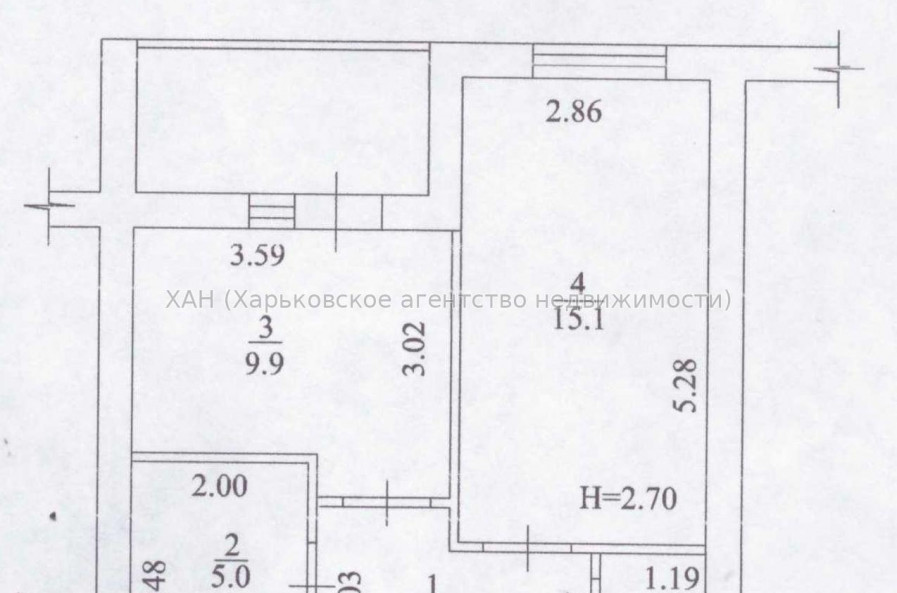 Продам квартиру, Ньютона ул. , 1 кім., 40 м², без внутренних работ 