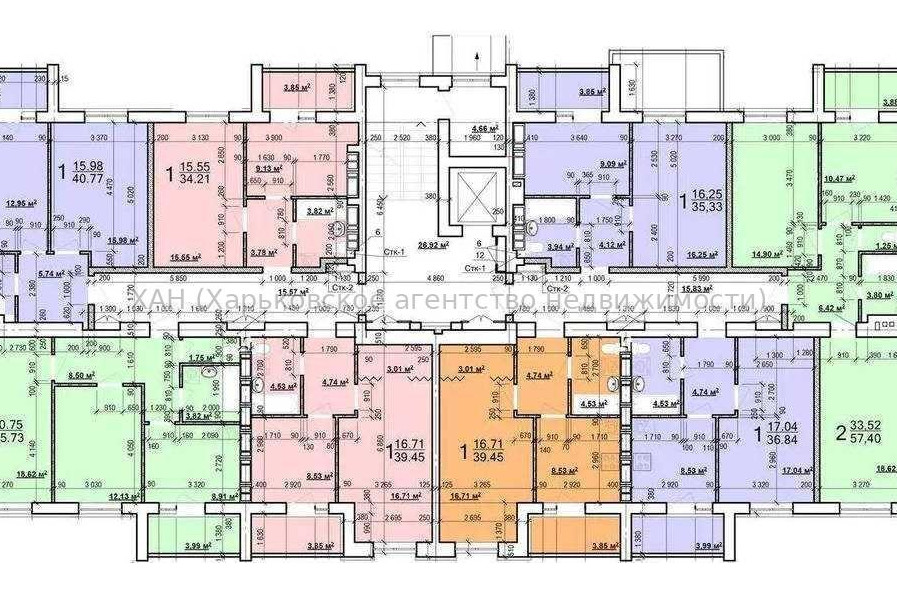 Продам квартиру, Мира ул. , 2 кім., 57 м², без внутренних работ 
